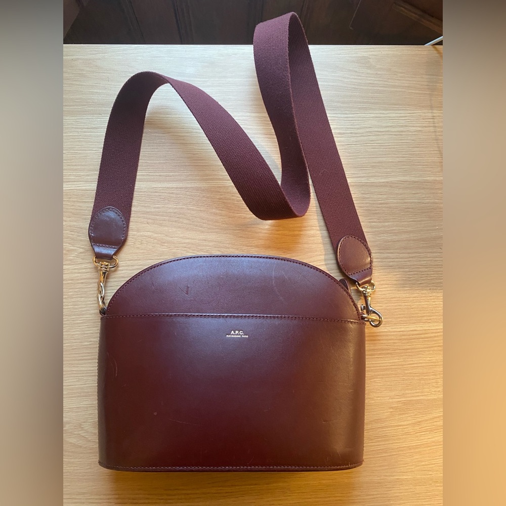 APC Half Moon Bag in Maroon